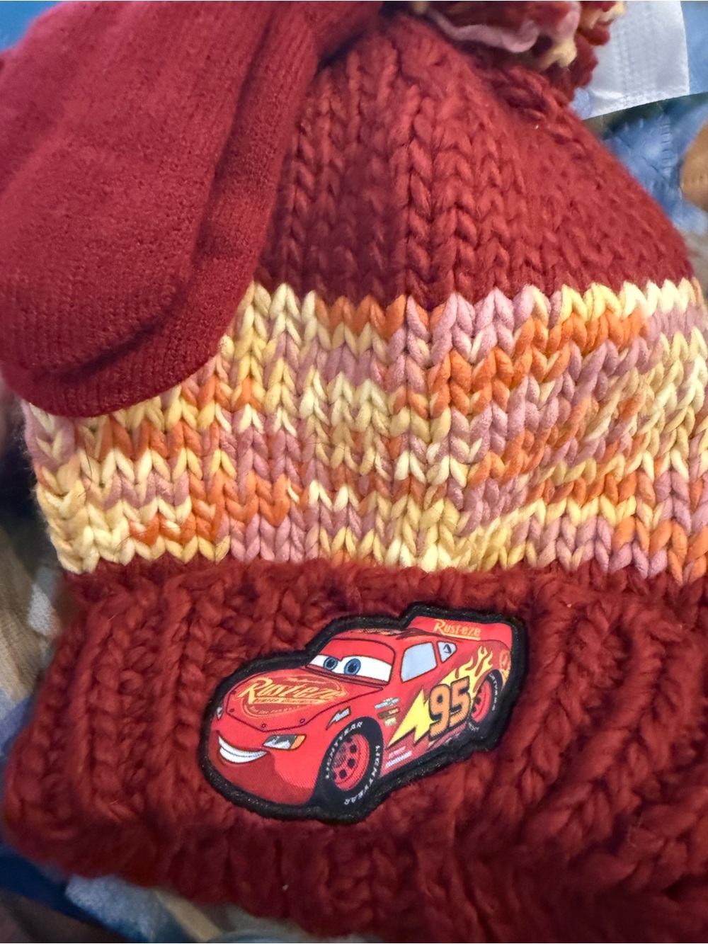 Disney cars hat and glove set new kids